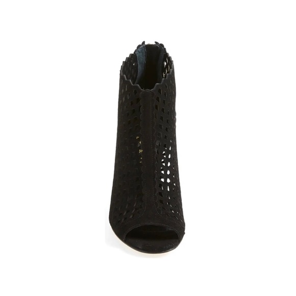 Ivanka Trump Didia Cutout Suede Bootie Black 7.5 - Picture 2 of 15